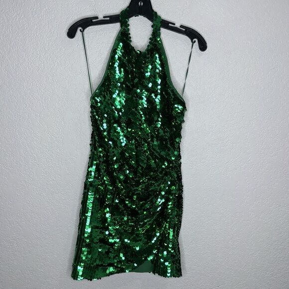 New Ronny Kobo Revolve Jo Dress in Green Medium - Picture 2 of 15